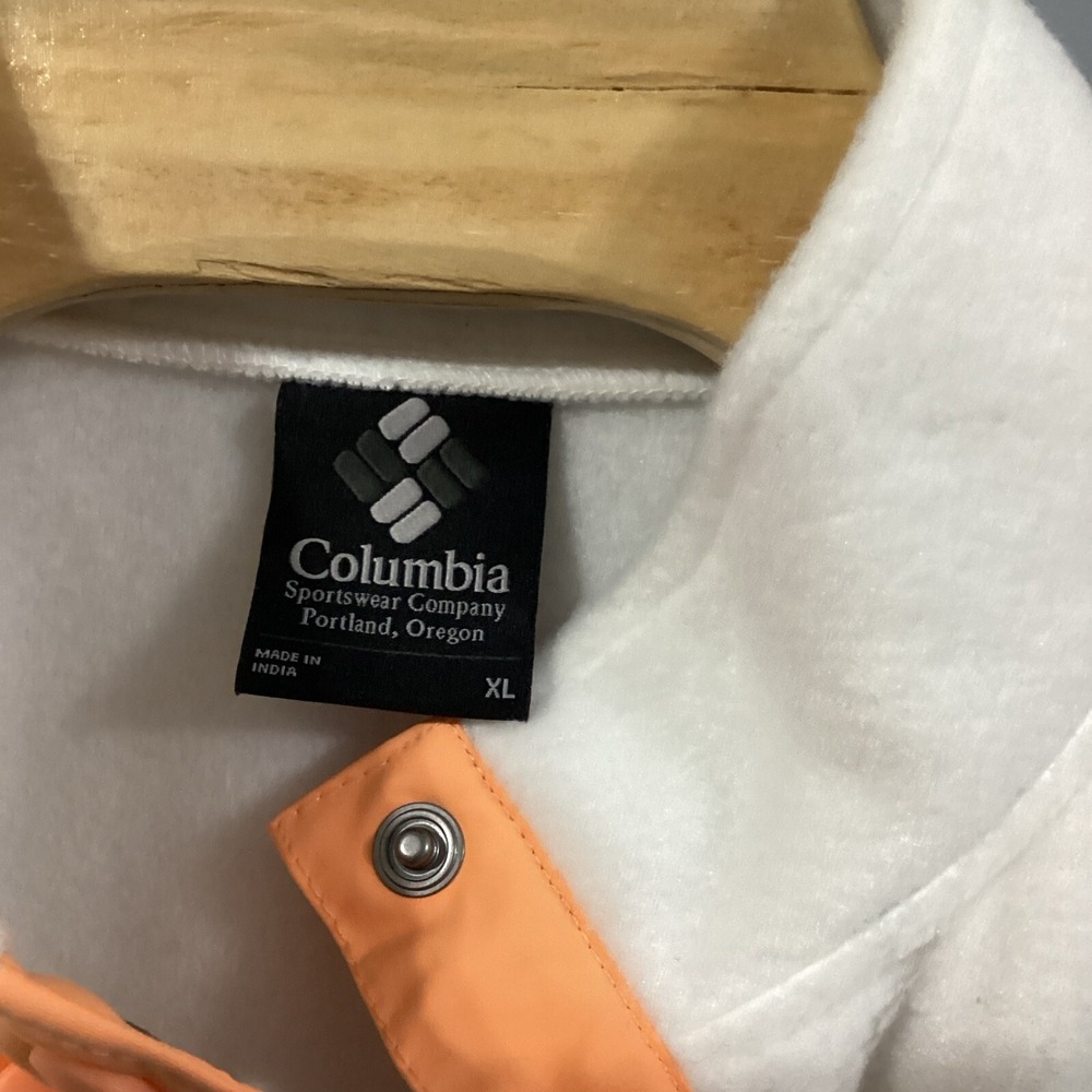 Columbia Womens Wintertrainer Fleece Pullover White Peach AL7426-100 XL NWT - Picture 4 of 7